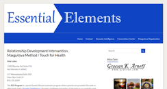 Desktop Screenshot of essentialelementstherapy.com