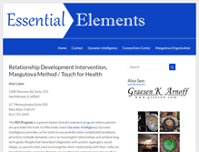 Tablet Screenshot of essentialelementstherapy.com